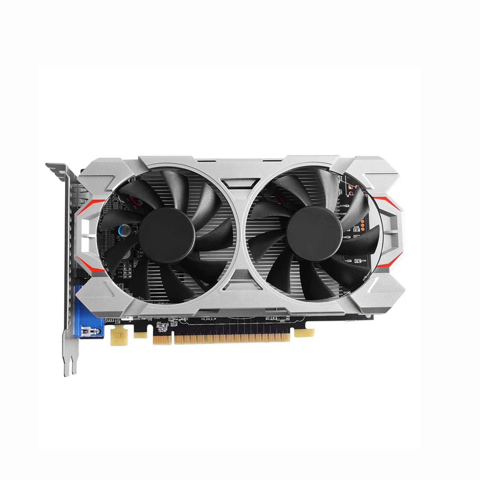 GTX 750 Ti 4GB GDDR5 128-bit Gaming Graphics Card with Dual Fans - High Performance Desktop GPU for PC Gaming, Video Editing & 3D Rendering - Perfect for Fortnite, PUBG, Photoshop & CAD Workstations