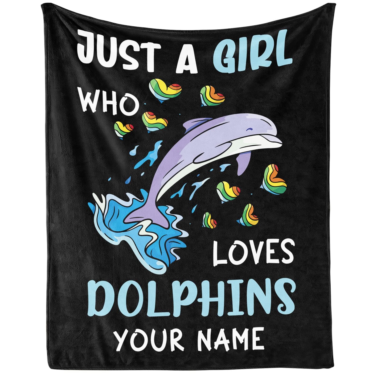 Personalized Dolphin Blanket with Name - 30