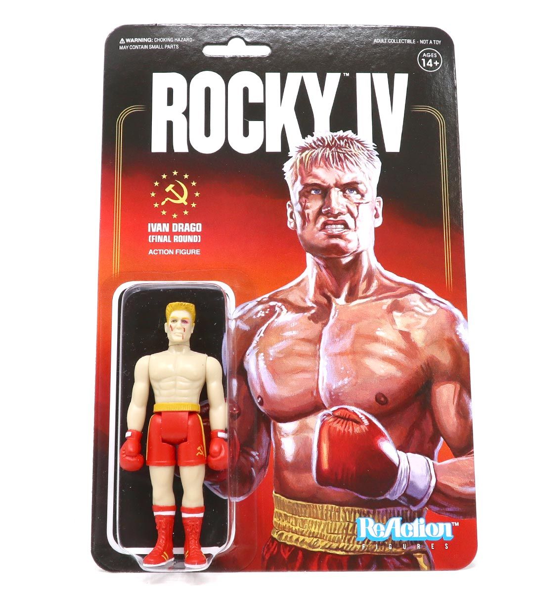 Ivan Drago (Final Round) Rocky IV ReAction Figure - Collectible Action Figure for Movie Fans & Display Decor