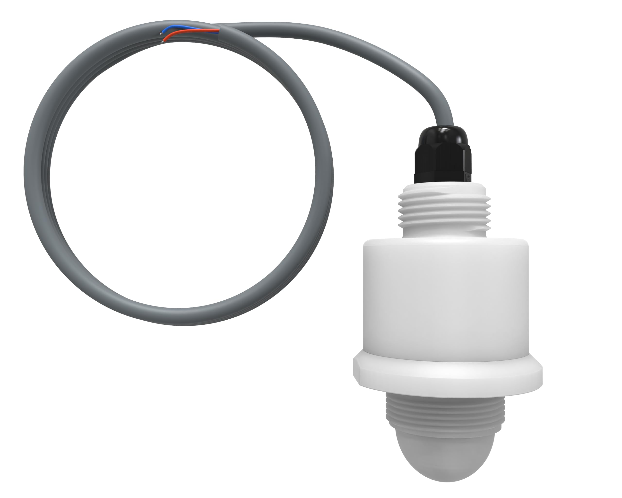 30m Range Radar Water Level Sensor for Open Channel, Wastewater & River Monitoring - 4-20mA Output with G1.5 Thread | Industrial & Environmental Liquid Level Measurement Solution