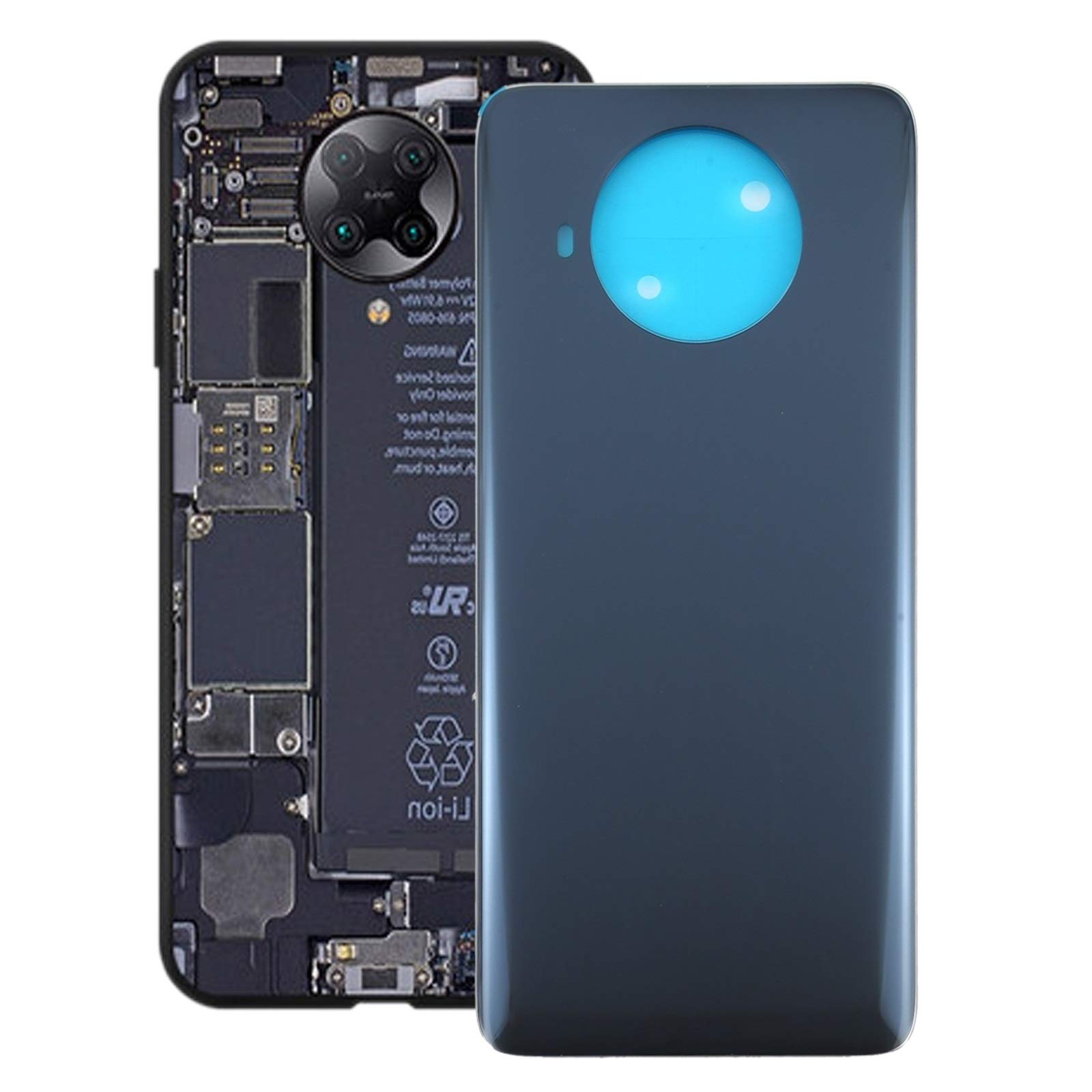 Xiaomi Mi 10T Lite 5G / Mi 10i 5G Replacement Back Cover - Durable Battery Cover in Black for M2007J17G & M2007J17I - Perfect for Daily Use & Travel Protection