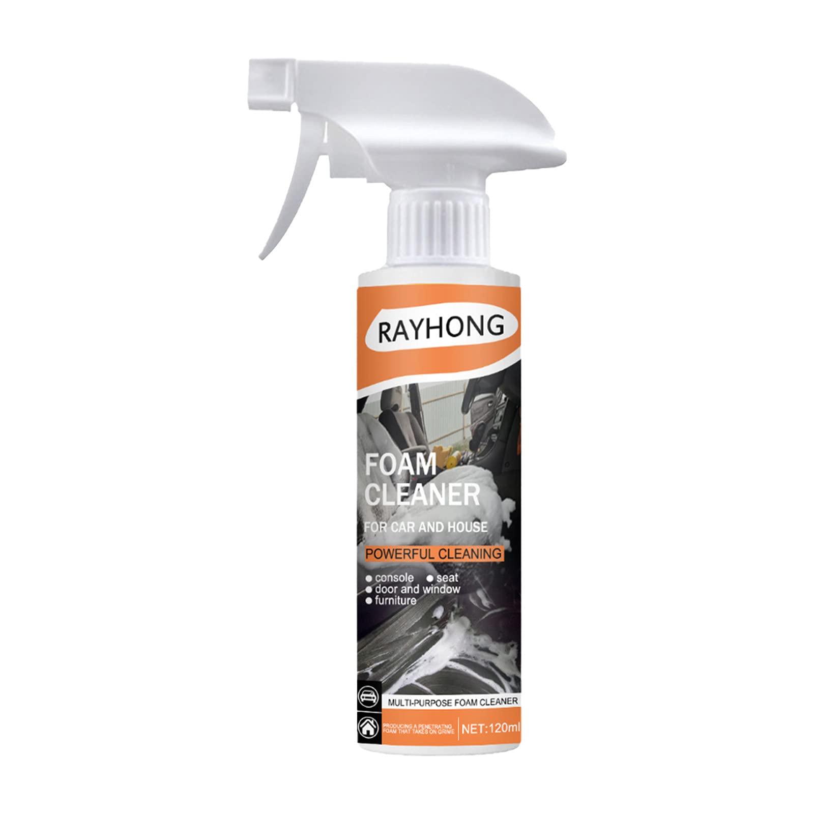 Multifunctional Car Foam Cleaner - All Surface Auto & Home Cleaning Spray for Cars, Trucks, Motorcycles, RVs, Kitchen & Garage | Powerful Degreaser & Stain Remover for Interior & Exterior Surfaces | Ideal for Car Detailing, Home Cleaning & Vehicle Maintenance