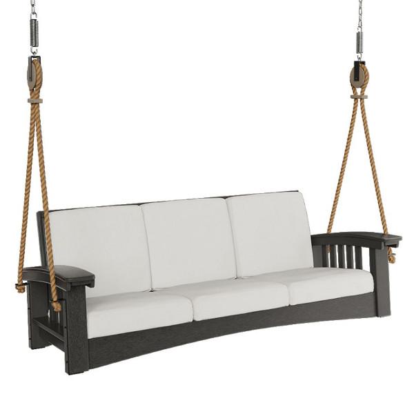 Mission Sofa Rope Swing - Indoor/Outdoor Hanging Chair for Relaxation - Perfect for Backyard, Patio, or Living Room