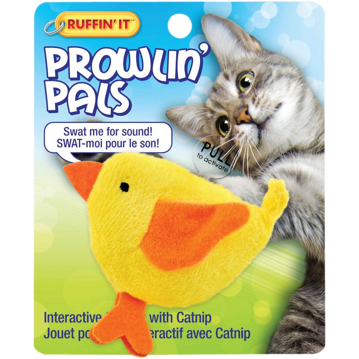 Ruffin It Prowling' Pals Interactive Cat Toy - Fun Feather Wand Toy for Kittens & Adult Cats - Perfect for Playtime, Exercise & Bonding