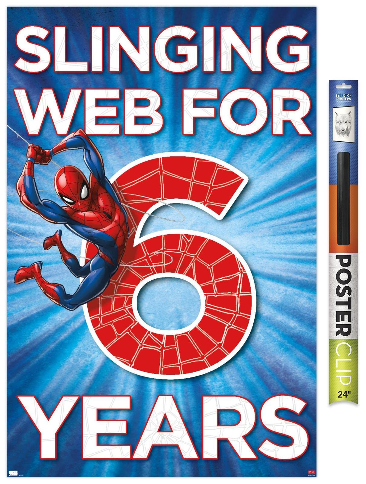 Trends International Marvel Spider-Man Happy 6th Birthday Wall Poster - 34