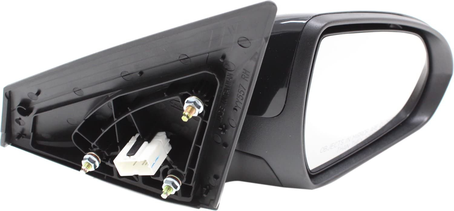 2017-2018 Hyundai Elantra Power Heated Side Mirrors - Driver & Passenger Replacement - No Signal Light/Blind Spot Monitor - OEM Style Paintable - Perfect for Winter Driving & Enhanced Visibility