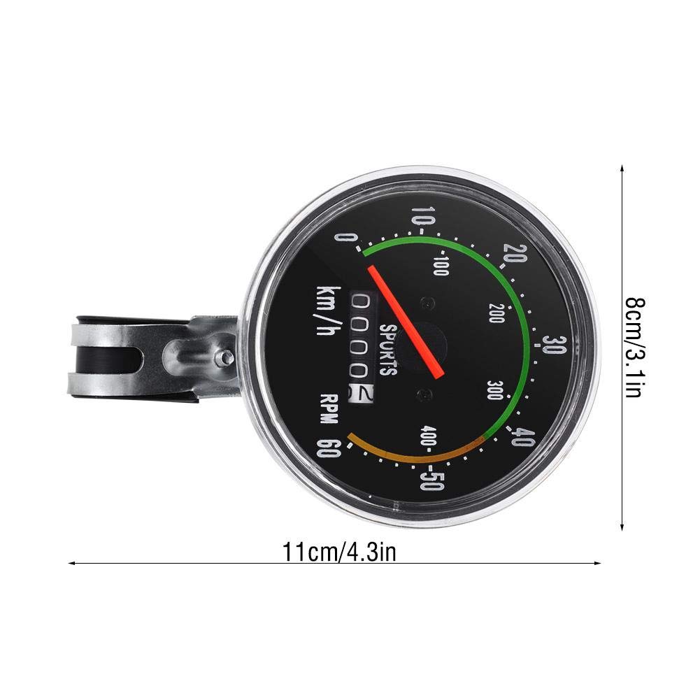 Samfox Bike Computer - Mechanical Bicycle Speedometer & Odometer with Cycling Stopwatch for Road & Mountain Bikes | Track Speed, Distance & Time for Training & Outdoor Adventures