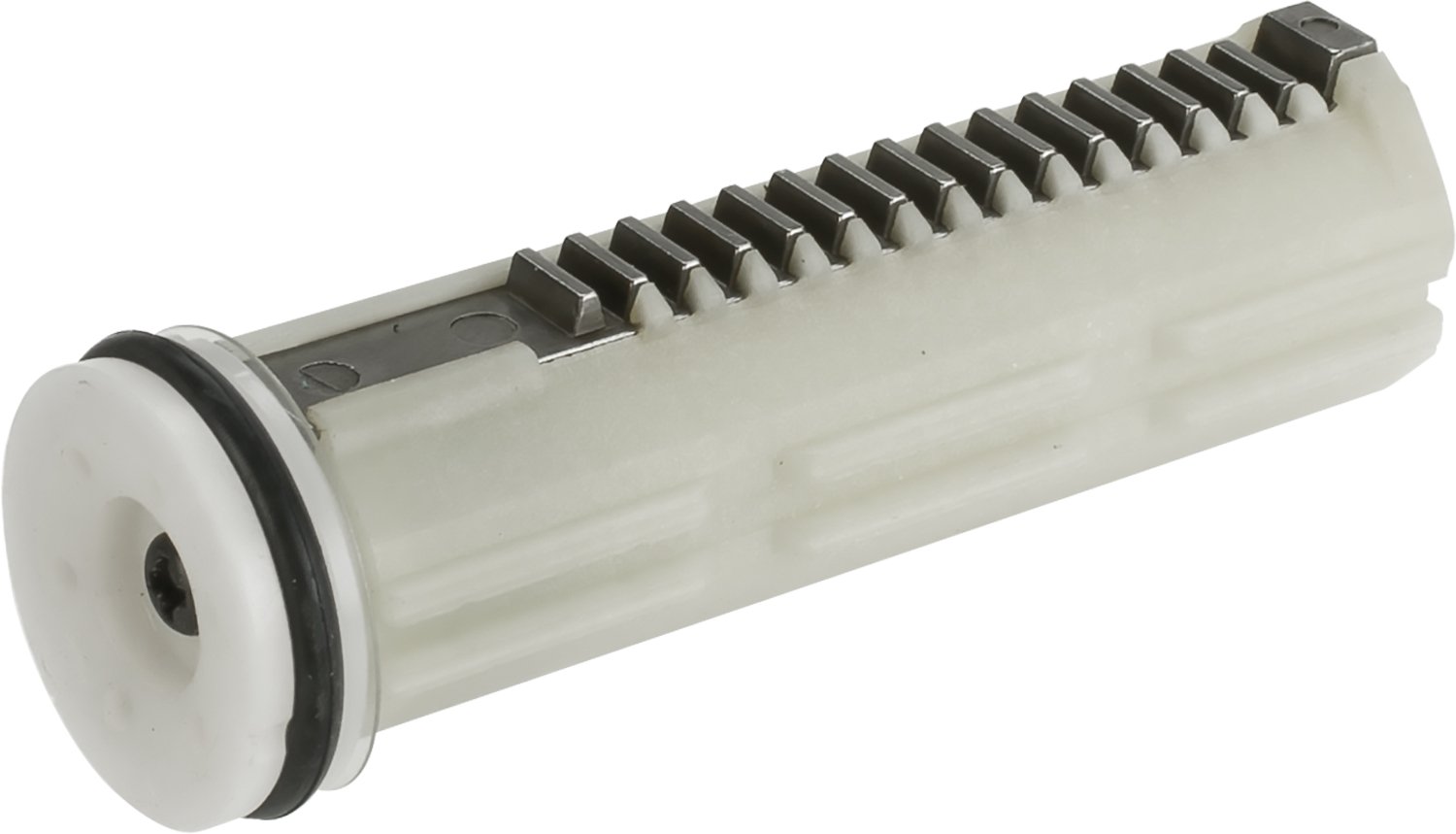 CYMA Newest Polycarbonate Piston & Steel Teeth Piston Head Set for Airsoft Guns - High Performance Upgrade for M4, AK47, and Other AEG Models (Combat & Target Practice Use)