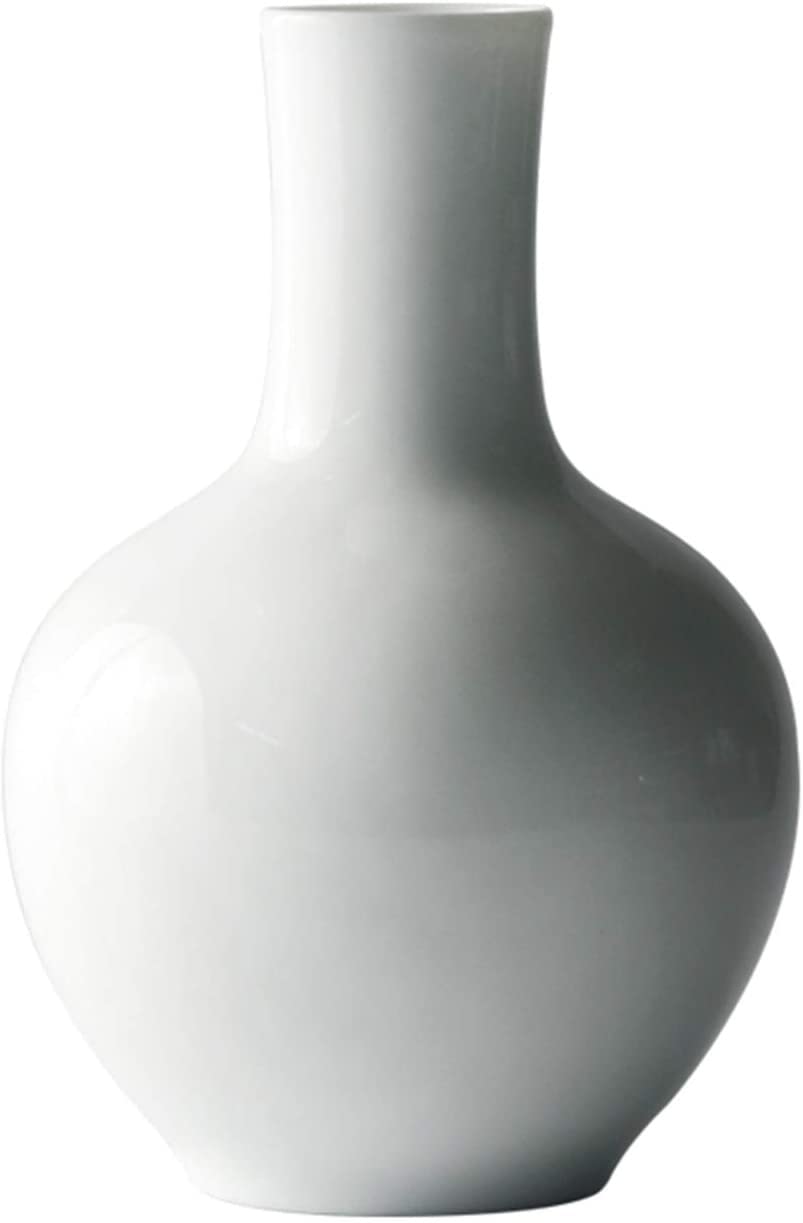 XIAOCHUN Ceramic Vase - 5.5 * 22.5cm Retro Style Flower Arrangement Container for Hydroponic Plants, Tea Room, Living Room & Dining Table Decor - Perfect for Home, Office, Wedding Centerpiece & Gift Idea