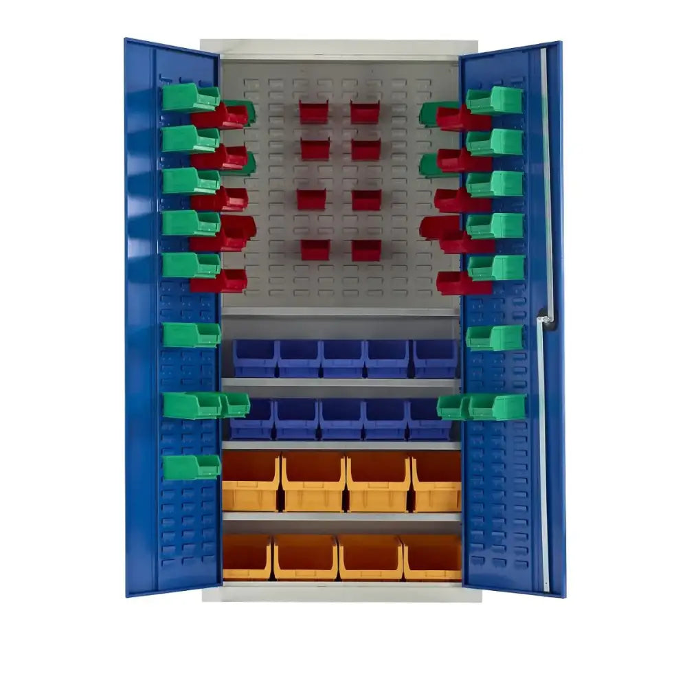 Plastic Storage Containers & Cupboards - Stackable Organizers for Home, Office & Garage Organization | Space-Saving Storage Solutions for Clothes, Toys & Supplies