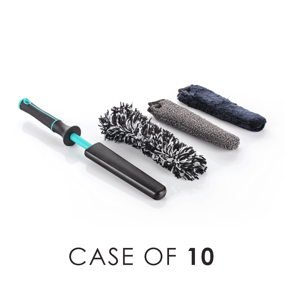 Mini Wheel Brush Set - Compact Car Wheel Cleaning Brush for Detailing, Rims, Tires & Hubcaps - Perfect for Auto Enthusiasts & Professional Detailing Kits