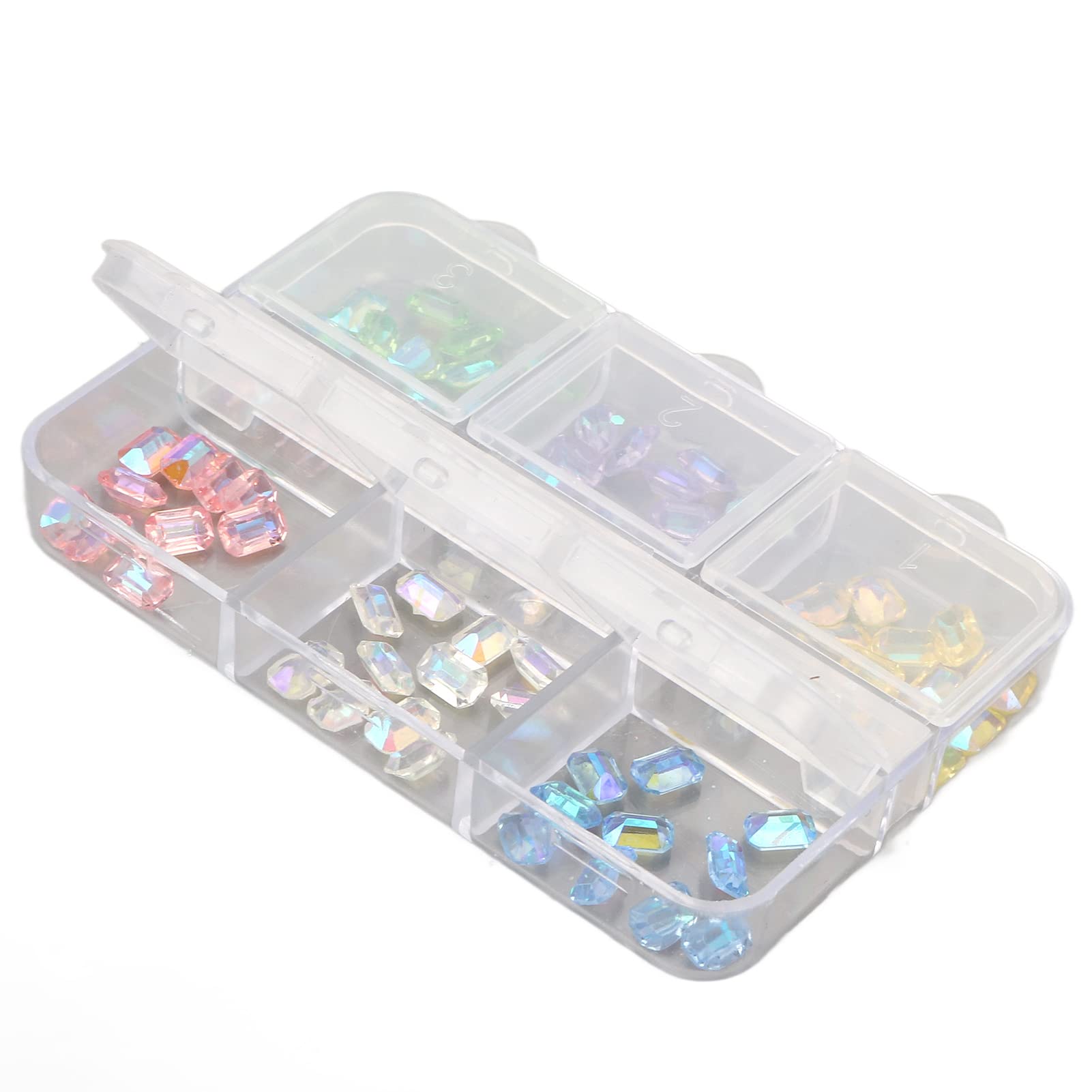 Premium Nail Art Crystals Kit - 500+ Rhinestones for DIY Nail Designs | Portable Travel-Friendly Case | Perfect for Home Manicure, Salon Professionals & Party Glam Looks