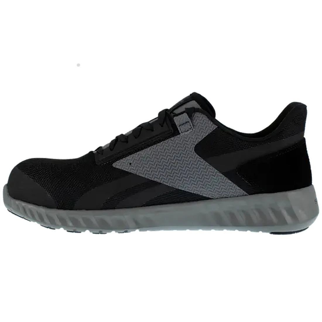 Sublite Legend Composite Toe Athletic Work Shoes for Men - Lightweight Safety Shoes Black/Gray - Perfect for Construction, Warehouse & Industrial Work