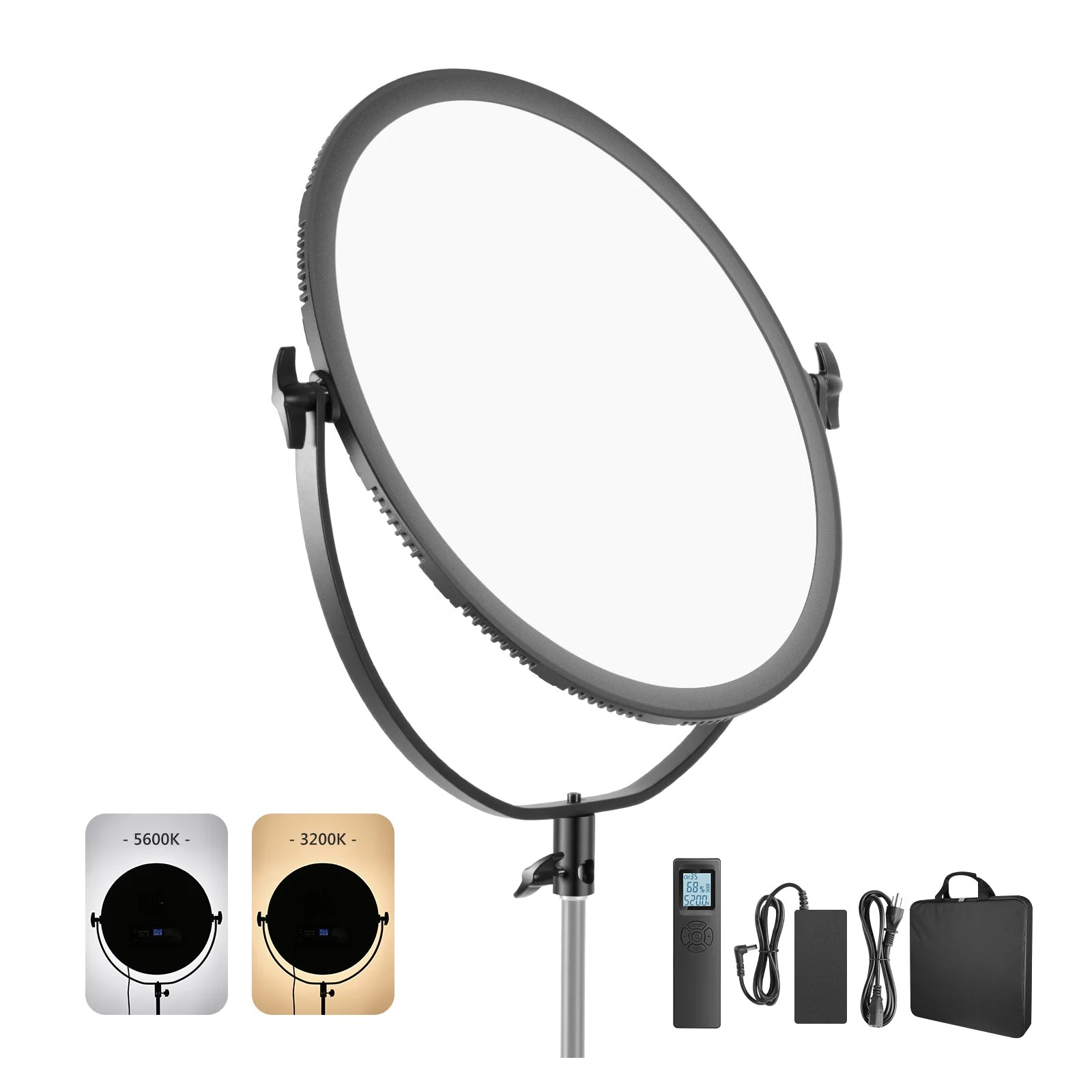 NEEWER NL 360ARC 18 70W Ultra Thin Bi-Color Round LED Light Panel - Perfect for Photography, Videography, YouTube & Studio Lighting