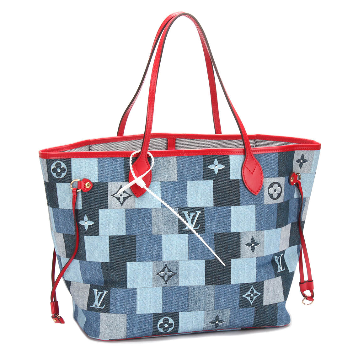 Louis Vuitton Monogram Denim Patchwork Neverfull MM Handbag M44981 - Stylish Designer Tote for Women, Perfect for Work, Travel & Everyday Use