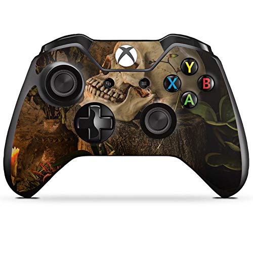 DeinDesign Skull Skin Compatible with Microsoft Xbox One Controller - Vintage Skull Sticker Decal for Gaming Enthusiasts | Perfect for Customizing Your Xbox Controller