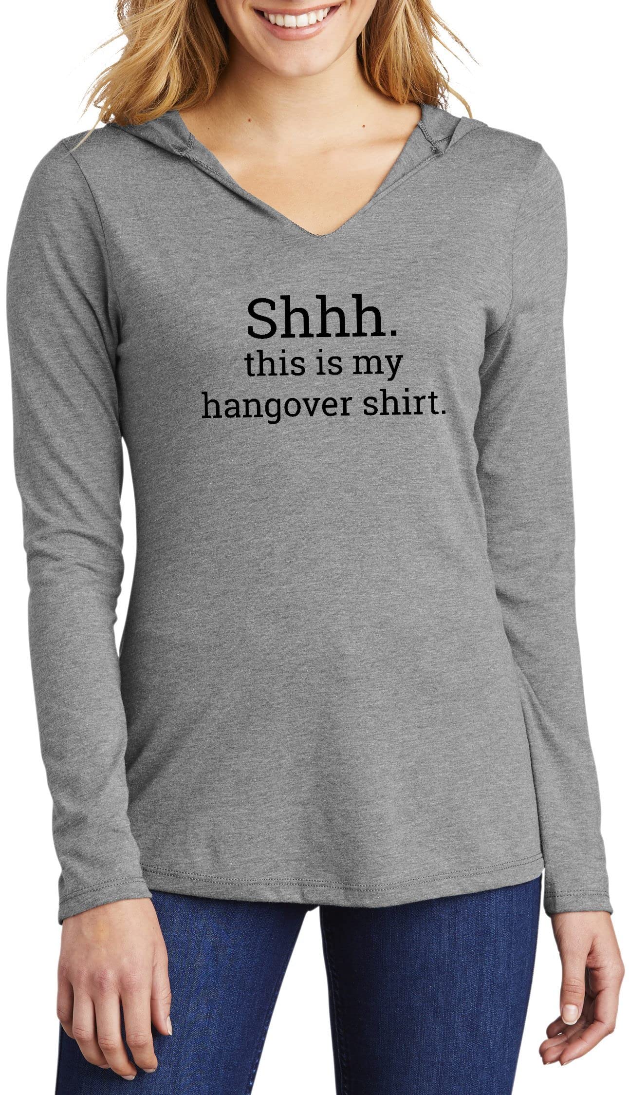 Funny Hangover T-Shirt for Women - 'Shh This is My Hangover' Graphic Tee & Hoodie | Perfect for Brunch, Girls Night Out & Relaxing at Home