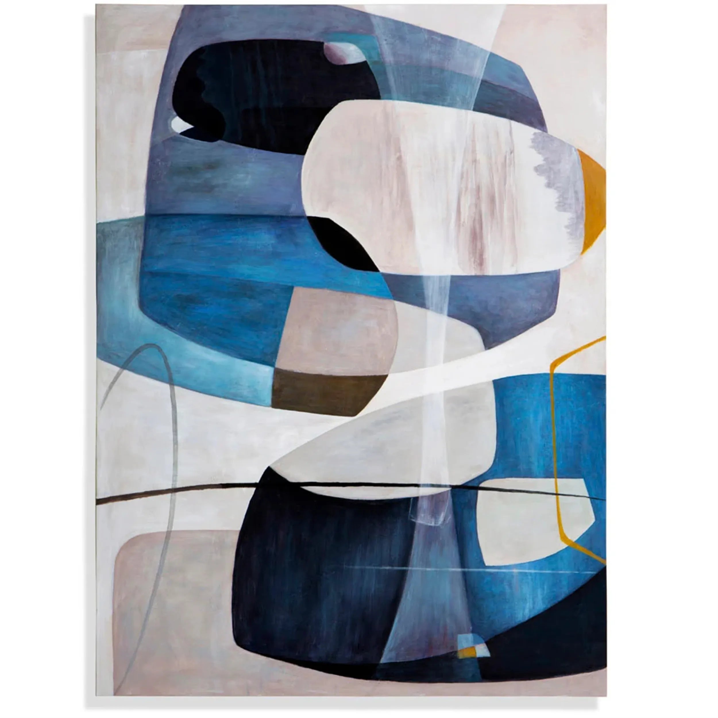 Abstract Blue & Green Canvas Wall Art Set of 2 - Modern Home Decor for Living Room, Bedroom & Office | BG077