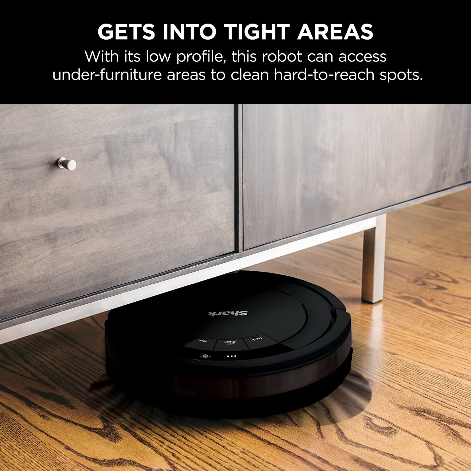Shark ION Wi-Fi Connected Robot Vacuum Cleaner for Carpets & Hard Floors - Multi-Surface Cleaning, Smart Mapping, Works with Alexa (Black) - Perfect for Pet Hair, Daily Home Cleaning & Large Spaces