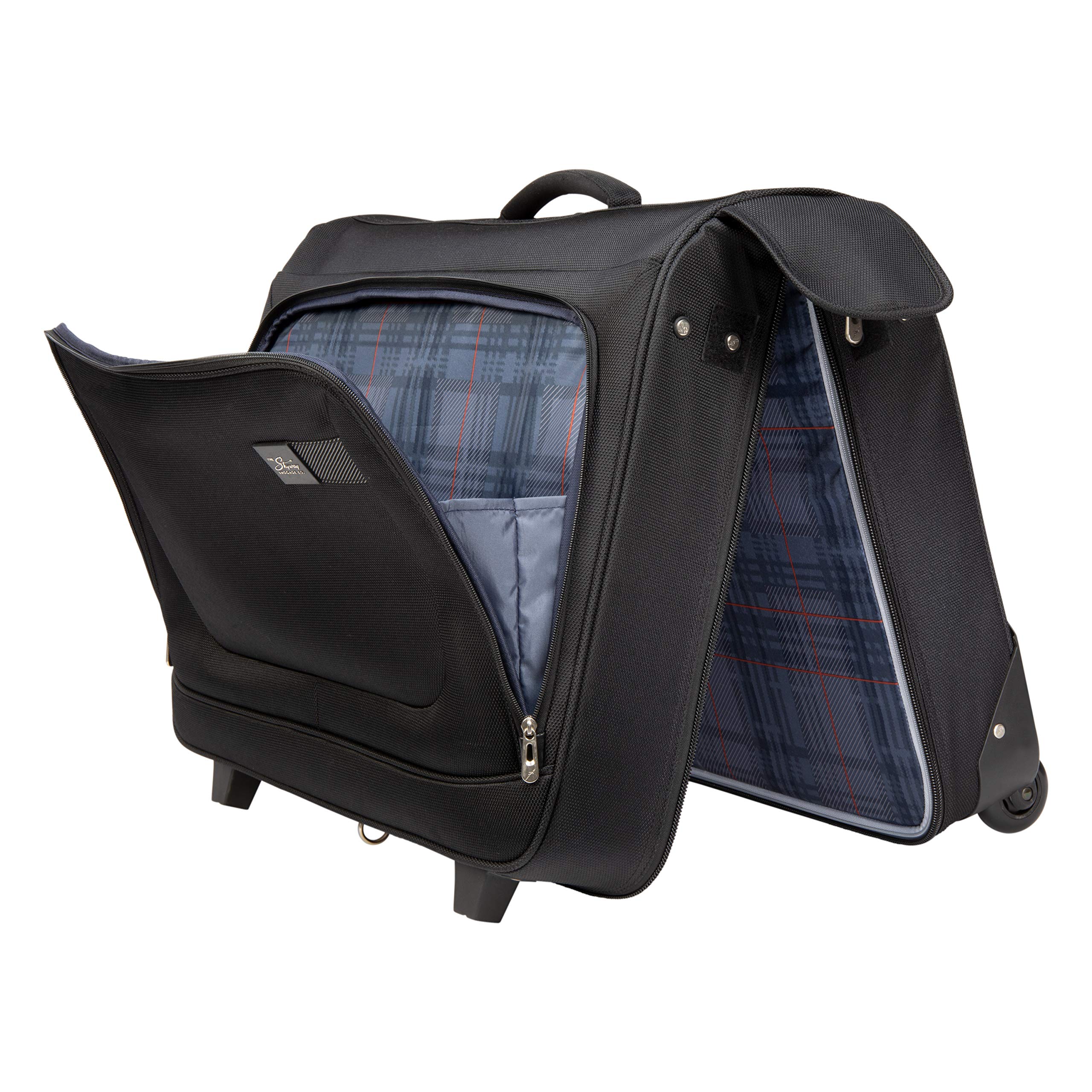 Skyway Sigma 6.0 Lightweight Luggage Collection - Black Rolling Garment Bag for Business Travel & Weekend Getaways | Durable Carry-On Suitcase with Smooth Wheels & Spacious Compartments