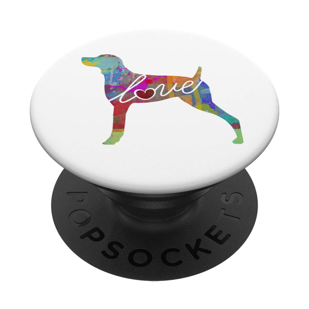 Weimaraner Dog Watercolor PopSockets PopGrip - Swappable Phone Grip for iPhone, Samsung & Tablets - Perfect for Pet Lovers, Home Decor & Daily Use