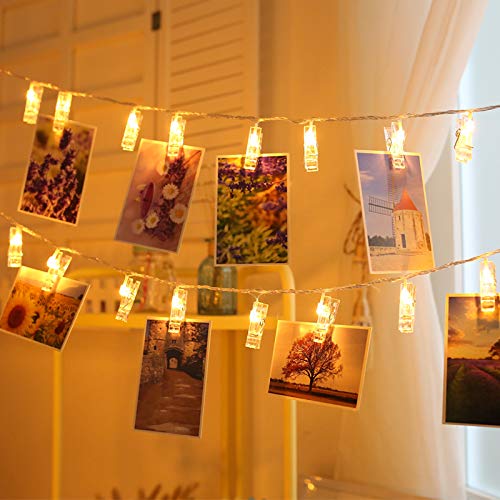 50 LED Fairy Twinkle Lights with Remote Control - 16.4ft Warm White Starry String Lights for Home Decor, Christmas, Halloween, Thanksgiving, Wedding & Valentine's Day - Perfect for Bedroom, Garden, Party and Outdoor Decoration