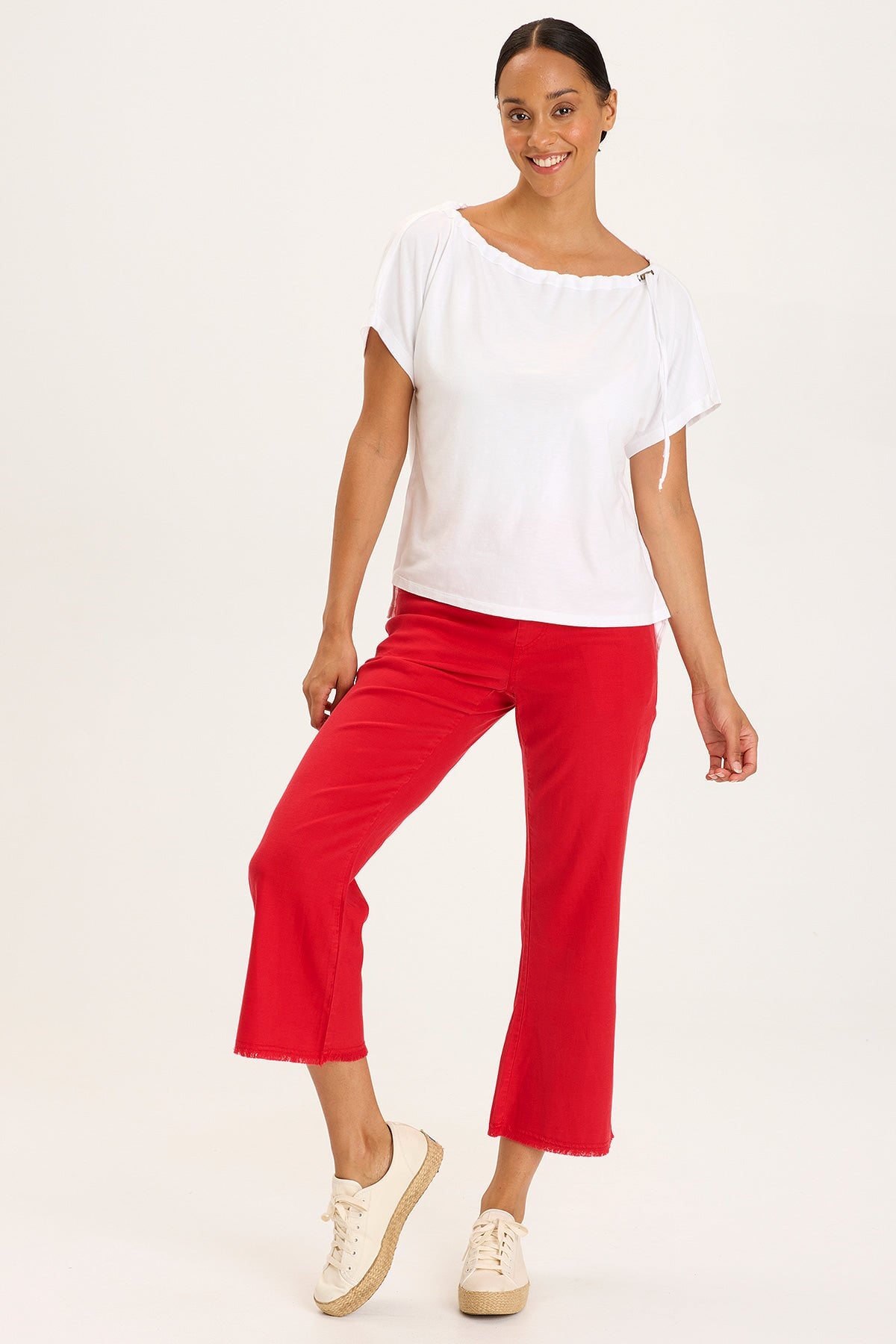 Lorilei Women's High-Waisted Charanga Pigment Pants - Stylish & Comfortable for Casual Wear, Work, and Everyday Outfits