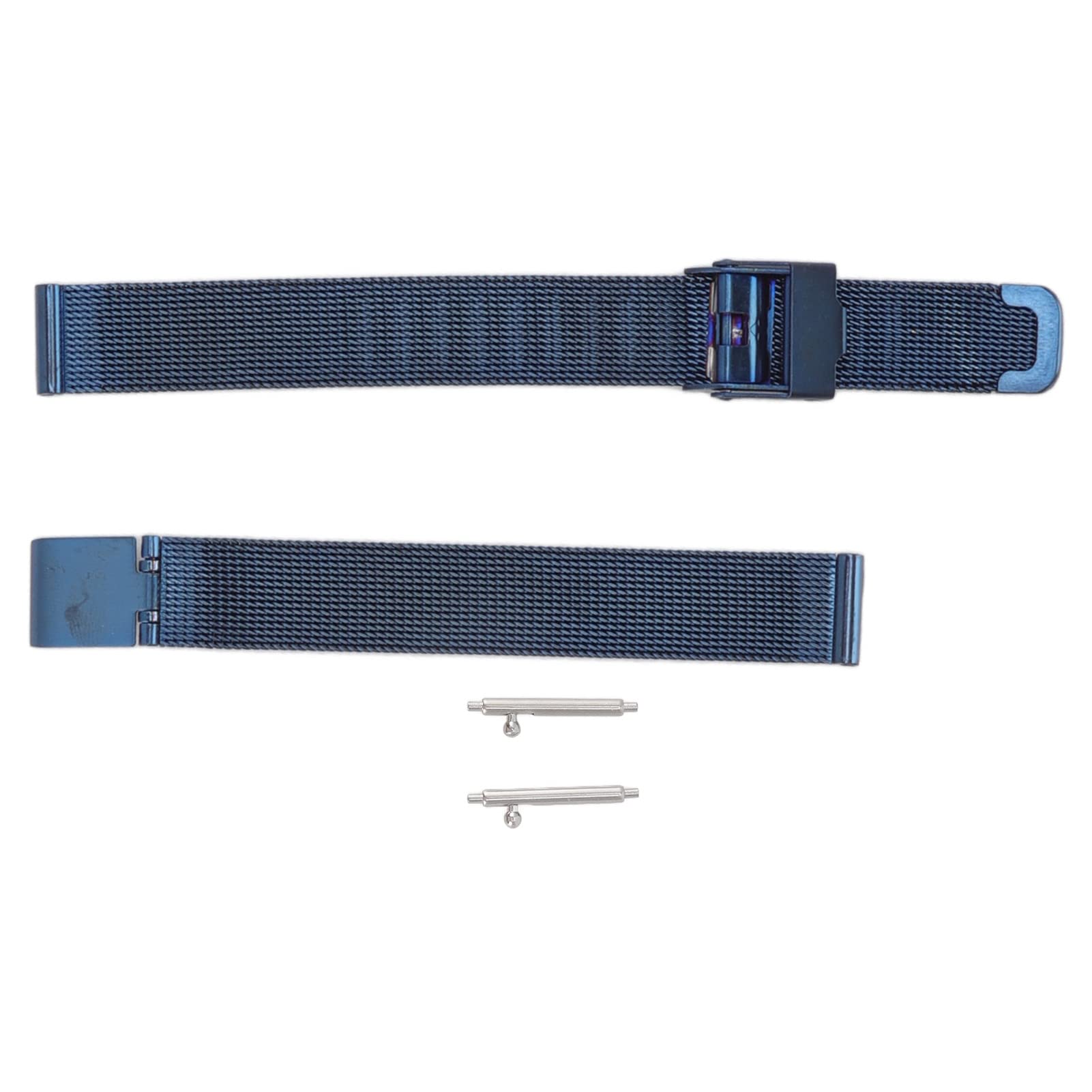 Brrnoo Stainless Steel Mesh Watchband - Blue Strap for Men & Women | Replacement & Repair Accessory | Classic Flexible Design for Daily Wear