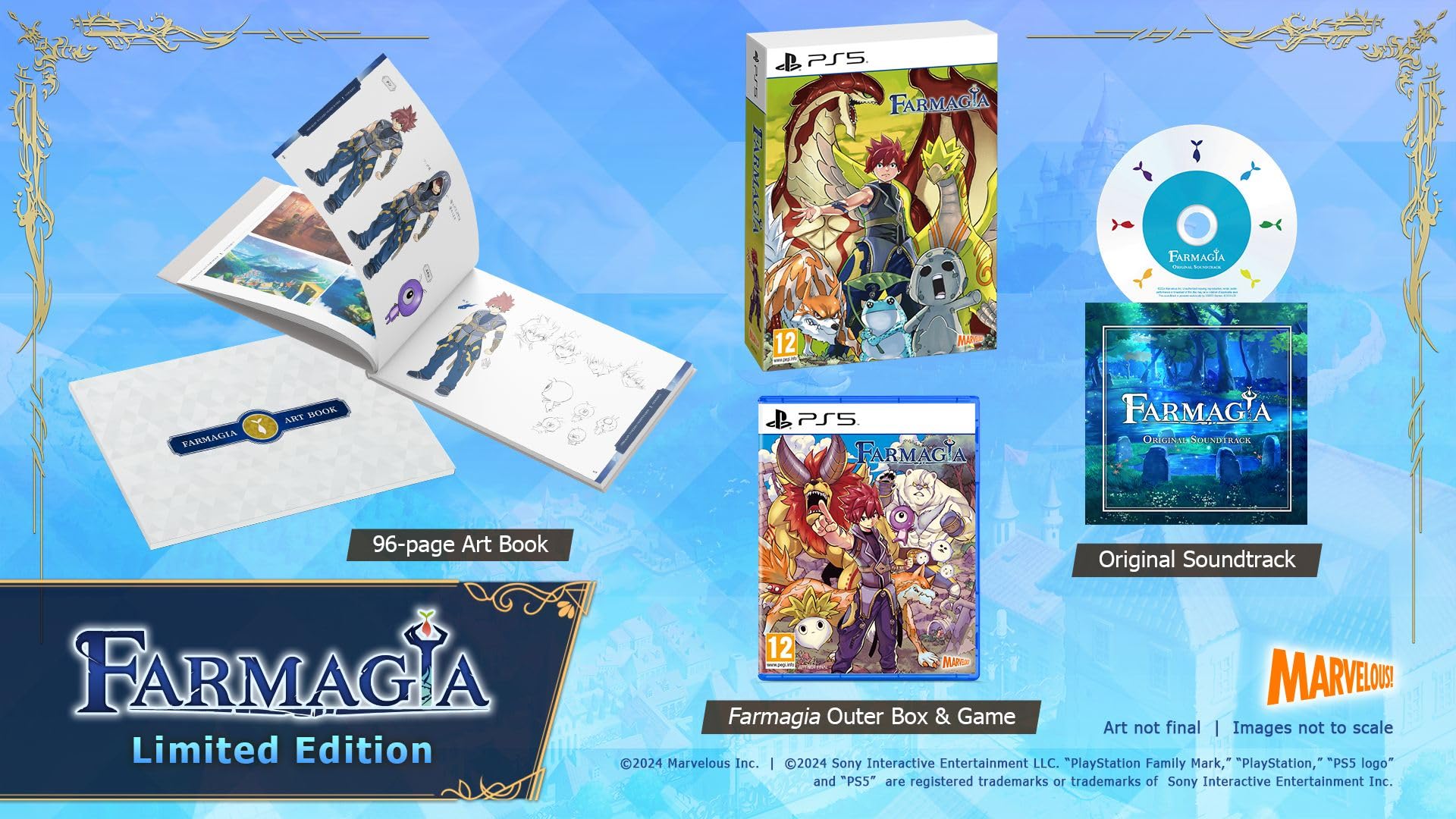 Farmagia Limited Edition - Exclusive PS5 Game | JRPG Adventure for PlayStation 5 | Perfect for Anime Fans & Fantasy RPG Lovers