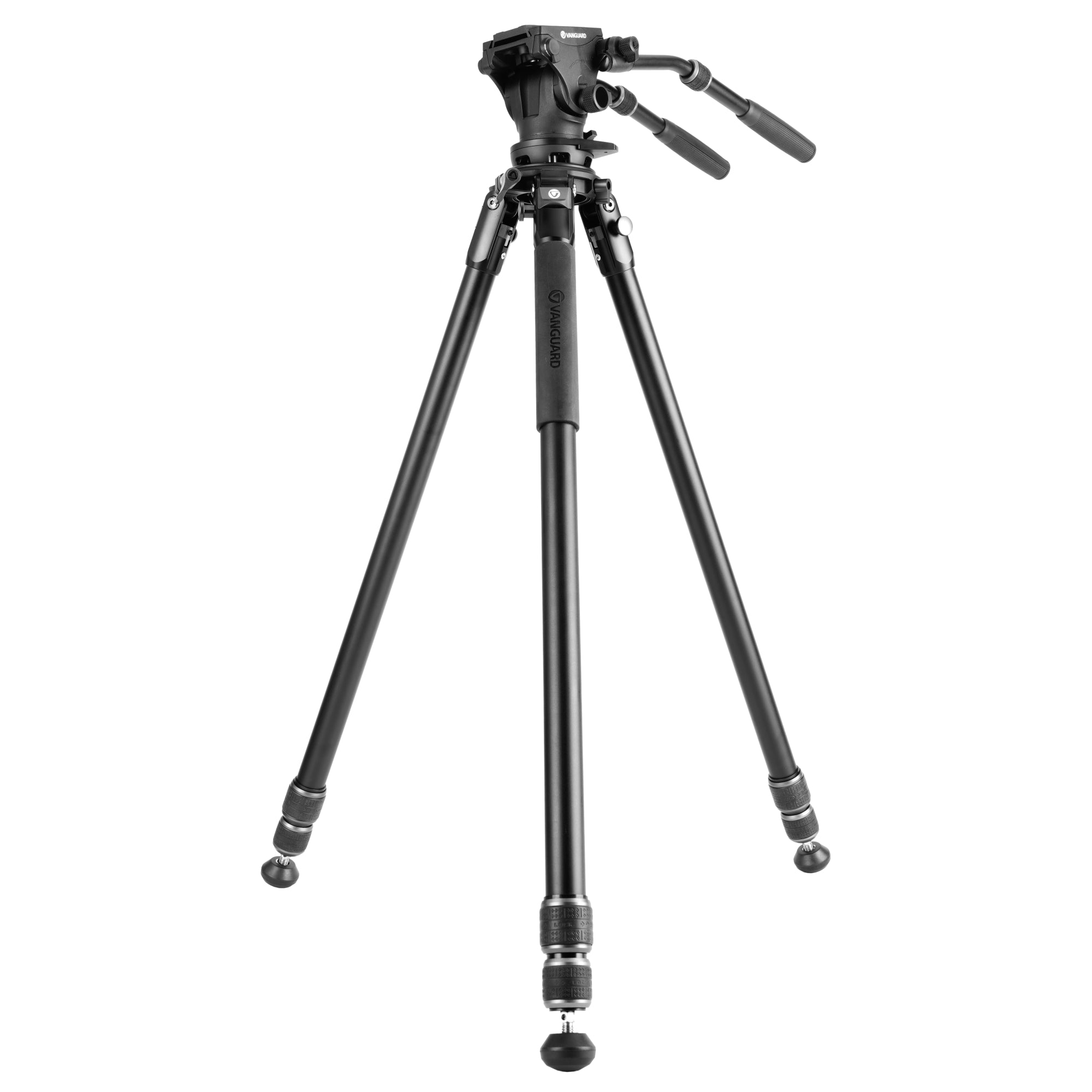 Alta Pro 3VRL 303AV20 Professional Video Tripod with Pan Head - Heavy Duty Camera Stand for DSLR, Camcorder & Streaming - Perfect for Film Making, YouTube Videos & Live Broadcasts