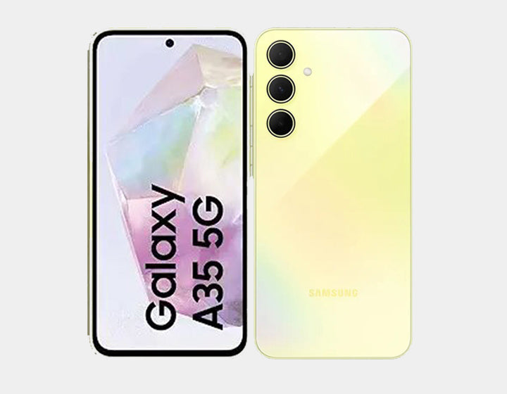 Samsung Galaxy A35 5G Unlocked Smartphone - 128GB ROM 8GB RAM Dual SIM GSM - Awesome Lemon Color | Perfect for Streaming, Gaming & Productivity on the Go