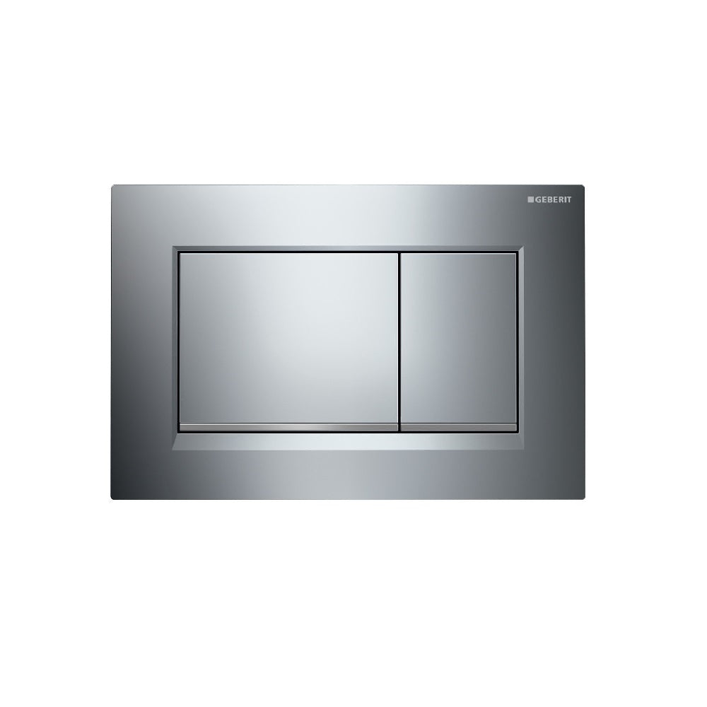 Fienza SIG30 C Rectangular Flush Buttons for Geberit Sigma 30 - Chrome Plated Bathroom Push Button - Perfect for Modern Toilet and Bathroom Renovations