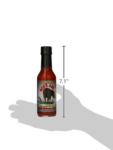 Hog's Ass Garlic Habanero Hot Sauce - 5oz Bottle | Spicy Chili Pepper Sauce for Tacos, Wings & BBQ | Gourmet Hot Sauce for Cooking & Grilling