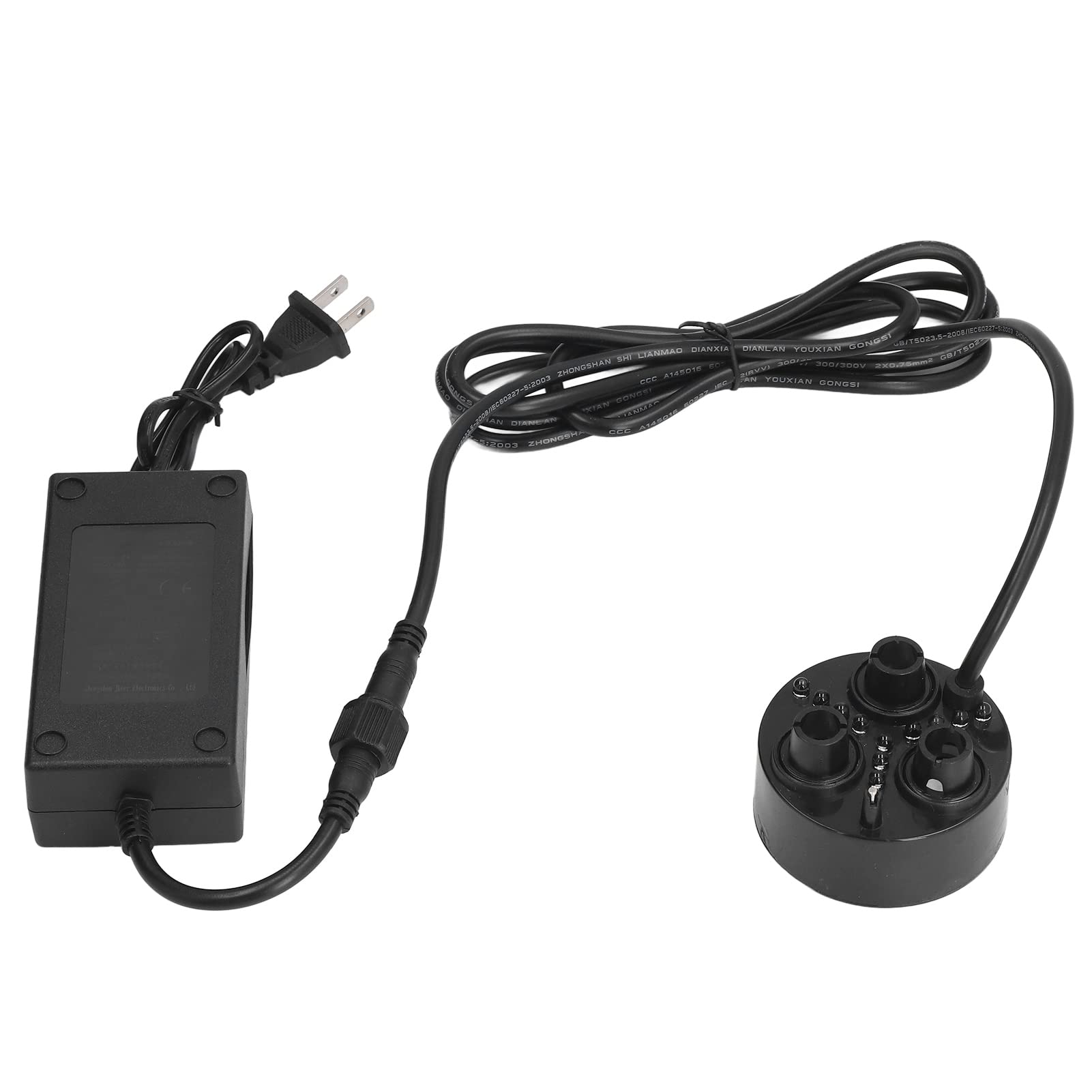 3 Head Ultrasonic Mist Maker with Colorful LED Lights - Energy Saving Humidifier & Fog Machine for Water Fountains, Ponds, Fish Tanks, Plant Terrariums and Home Decor - US Plug (110-240V) - Perfect for Indoor Gardens, Aquariums and Relaxation Spaces