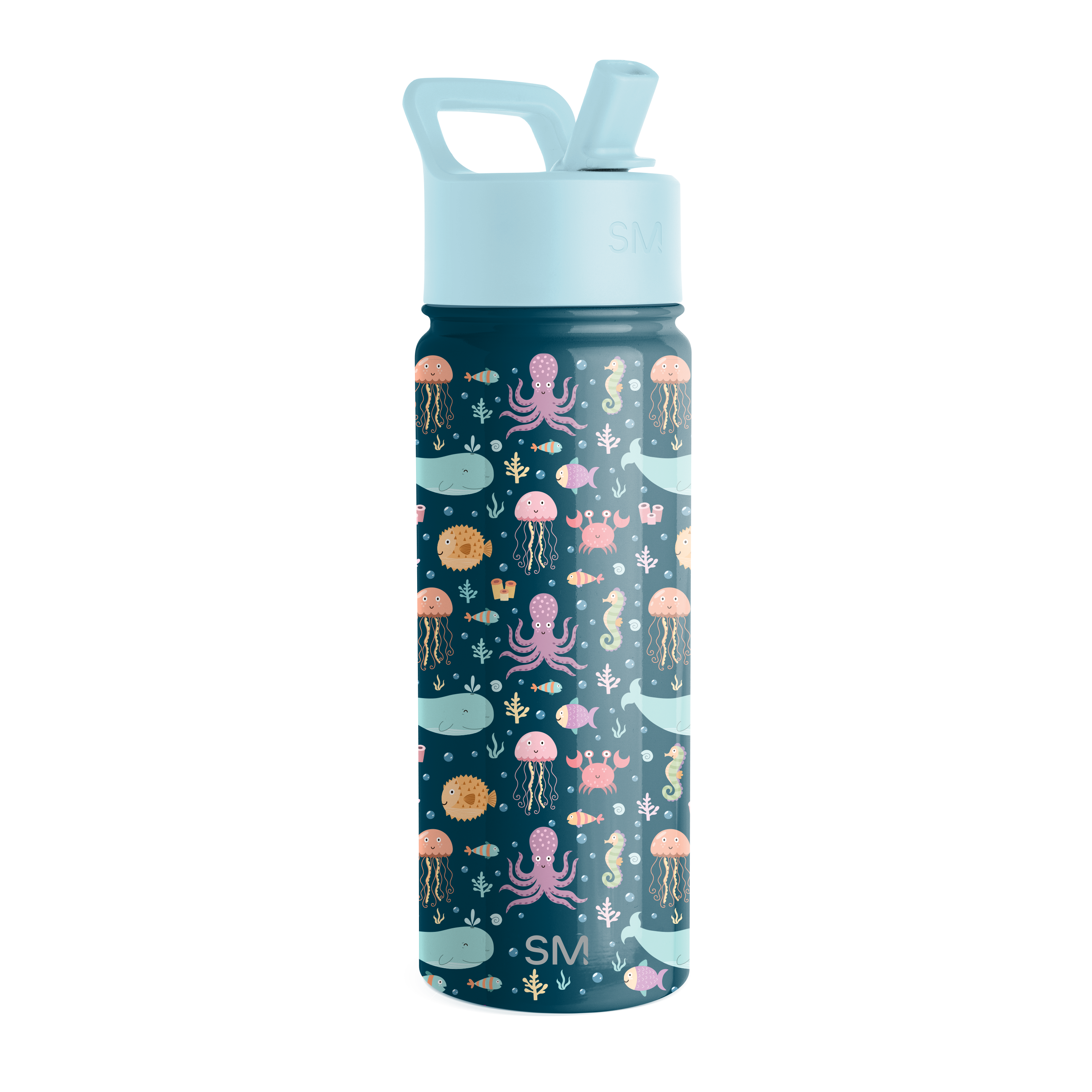 Summit Kids Water Bottle with Straw Lid - BPA Free, Leak Proof, Insulated Stainless Steel Bottle for School, Sports & Outdoor Activities