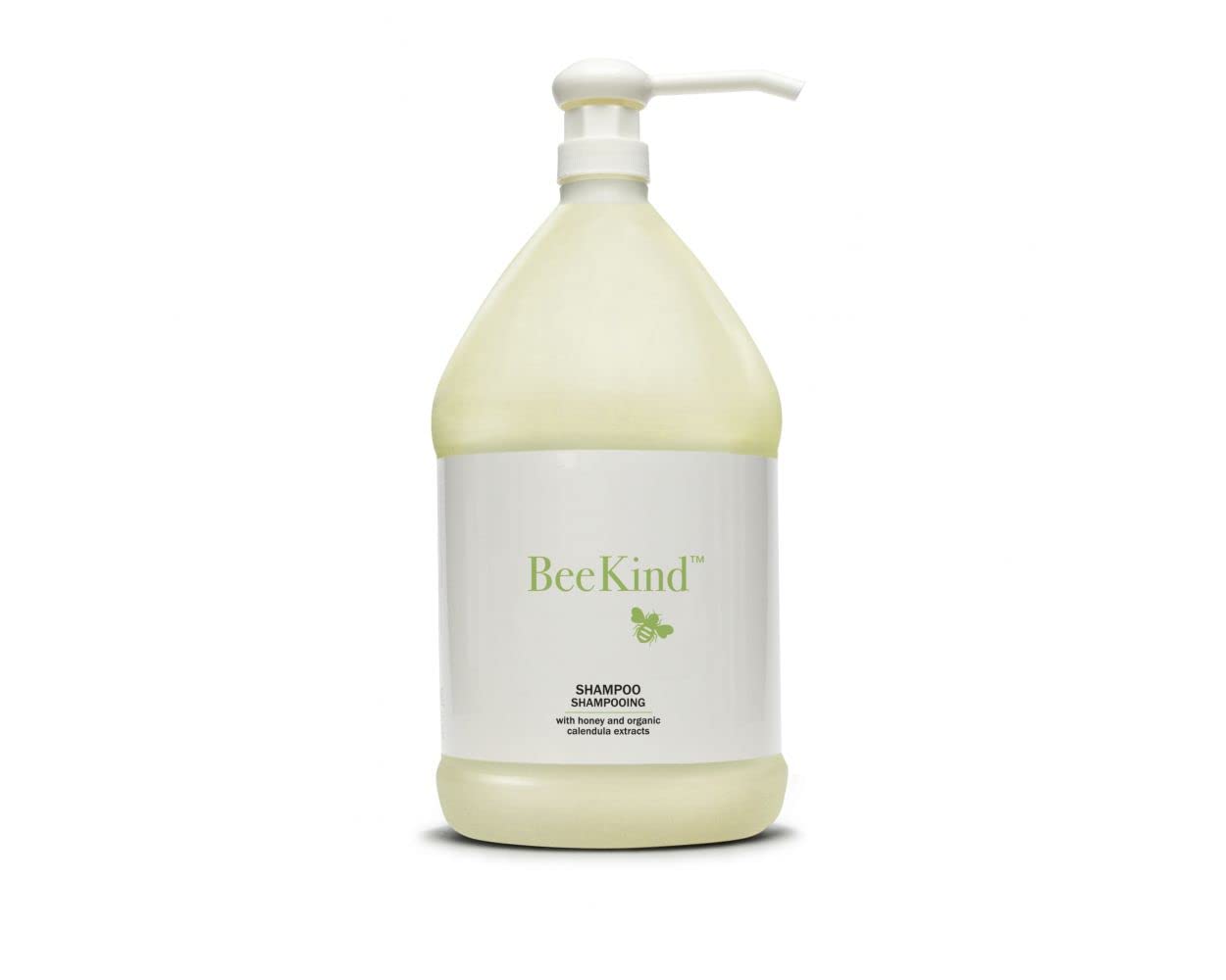BeeKind Honey and Lemon Verbena Shampoo - 1 Gallon - Moisturizing Shampoo for All Hair Types, Paraben-Free, Sulfate-Free & Phthalate-Free - Gentle Daily Cleansing for Dry, Damaged or Color-Treated Hair
