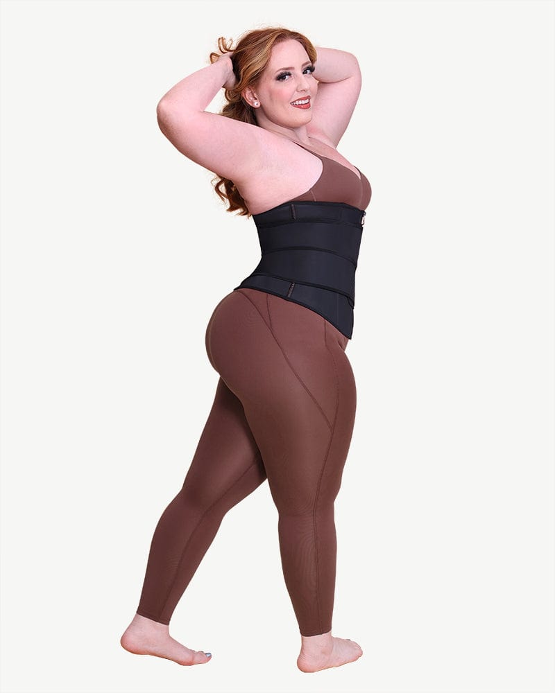 NeoSweat® Double Power Waist Trainer for Women - High Compression Slimming Corset Belt for Tummy Control & Body Shaping - Perfect for Workouts, Postpartum Recovery & Everyday Wear