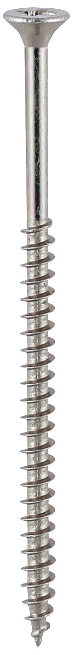 Timco 60050SOLOZ PZ3 CSK BZP 6.0x50mm Zinc Plated Woodscrews - Box of 200 - Ideal for Woodworking, Furniture Assembly & DIY Projects