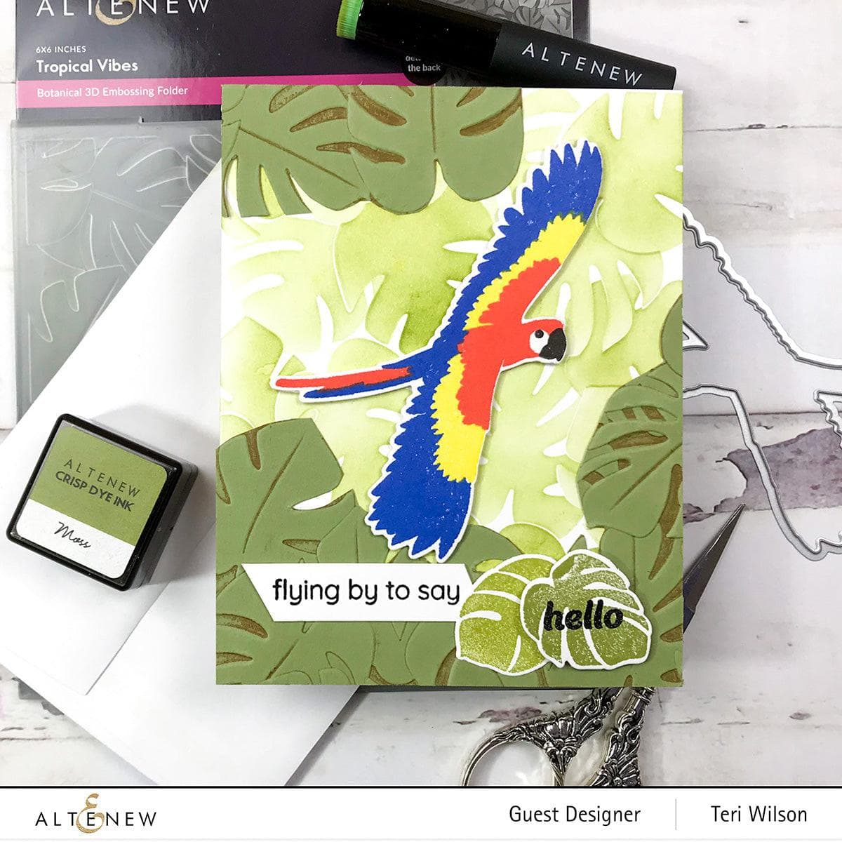 DIY Craft Your Life Project Kit - Tropical Vibes Scrapbooking & Card Making Supplies for Creative Projects | Perfect for Scrapbooks, Journals, Greeting Cards, and Home Decor