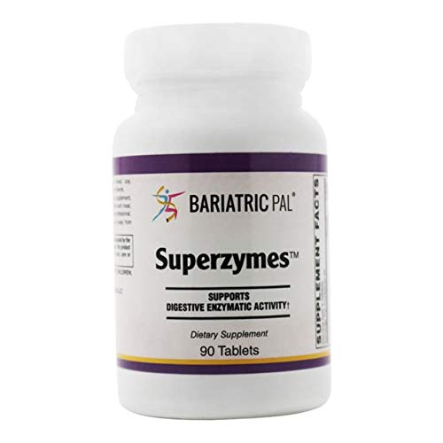 BariatricPal Superzymes Digestive Enzyme Supplement - 90 Tablets for Better Digestion & Nutrient Absorption | Supports Weight Loss & Gut Health | Ideal for Post-Bariatric Surgery & Digestive Discomfort Relief