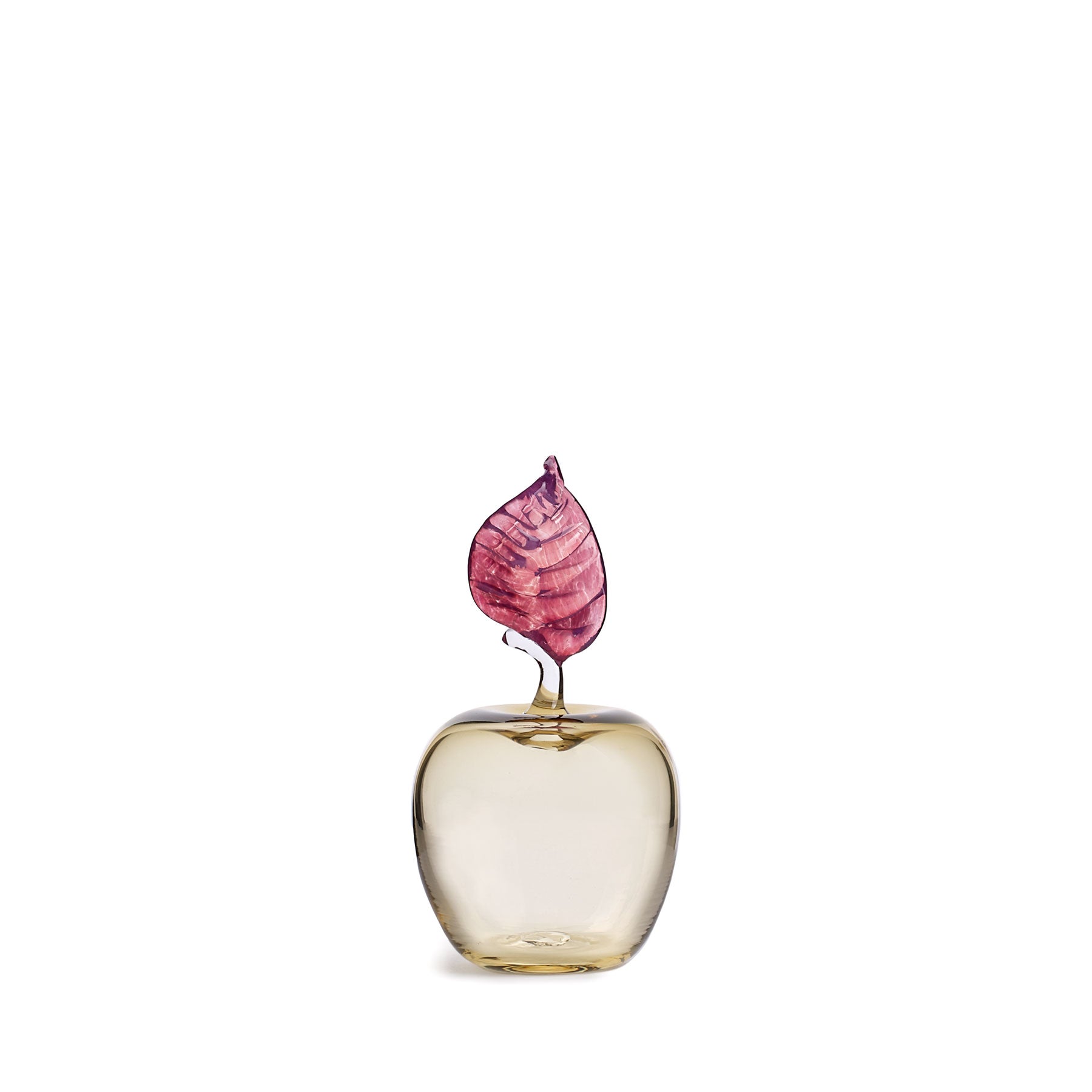 Elegant Marianne Apple Paperweight in Panna Cotta Color - Perfect for Home Office Desk Decor & Gift Giving