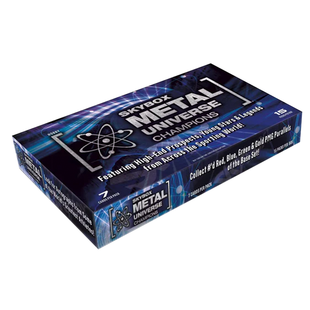 2023 Upper Deck Skybox Metal Universe Champions Hobby Box - Premium Trading Cards Collection for Sports Fans & Collectors - Perfect for Gifts, Investments, and Display