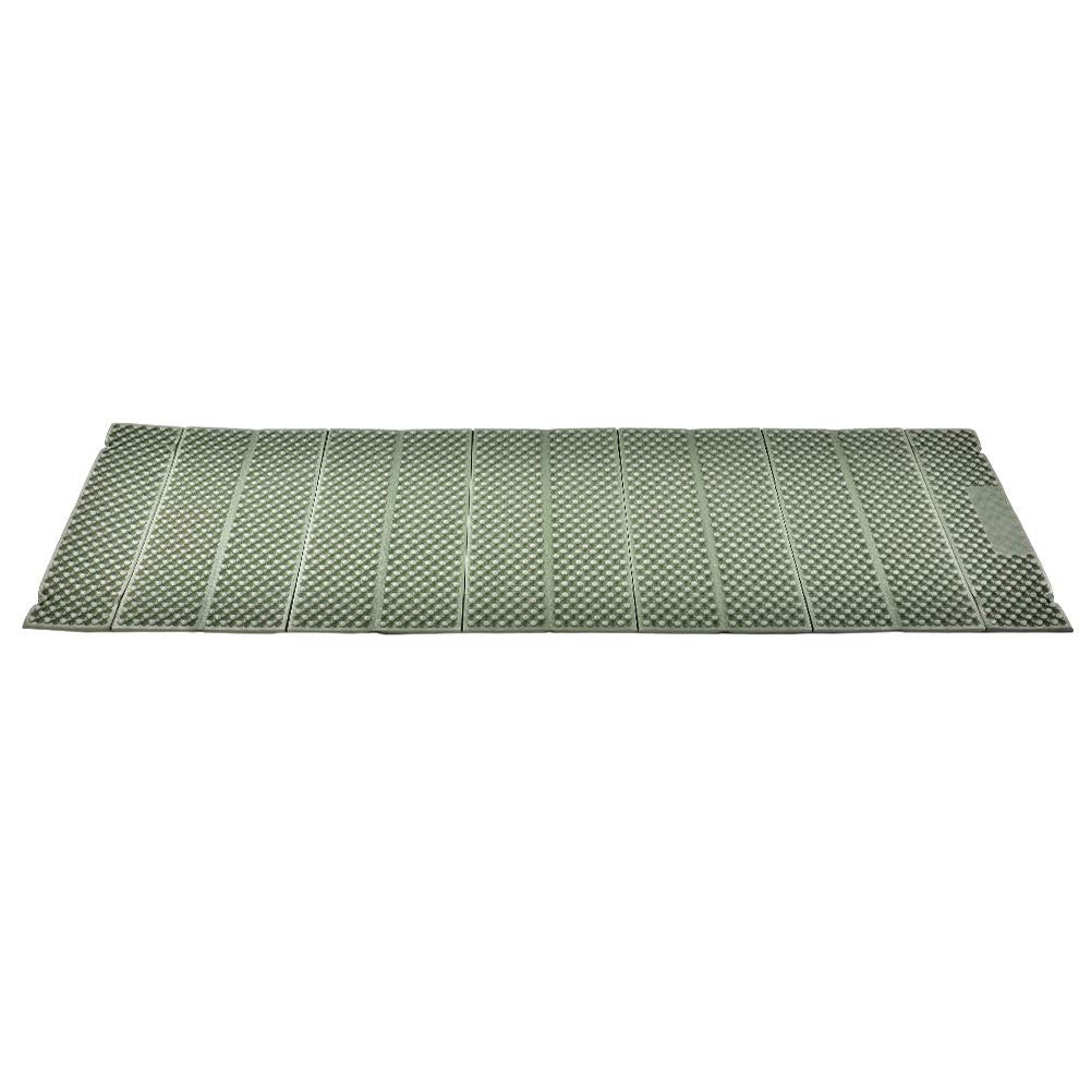 Outdoor Foam Camping Mat - Foldable Waterproof Sleeping Pad for Beach, Tent & Backpacking | Lightweight Travel Mattress for Hiking, Picnics & Outdoor Adventures (Blackish Green)