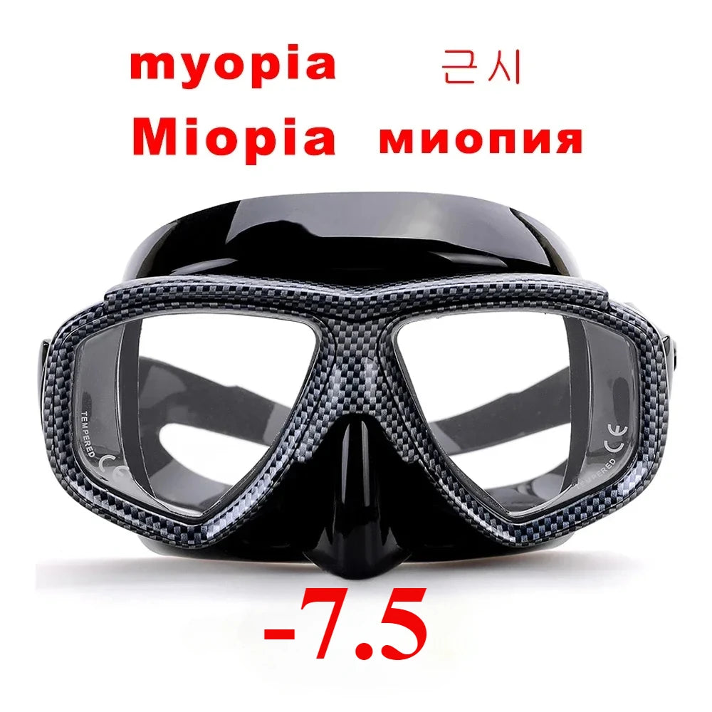 Aleefa Unisex Swim Goggles with Tempered Glass Lens & Silicone Frame - Anti-Fog Myopic Swimming Mask 64203 for Adults & Kids - Perfect for Pool, Beach, and Competitive Swimming