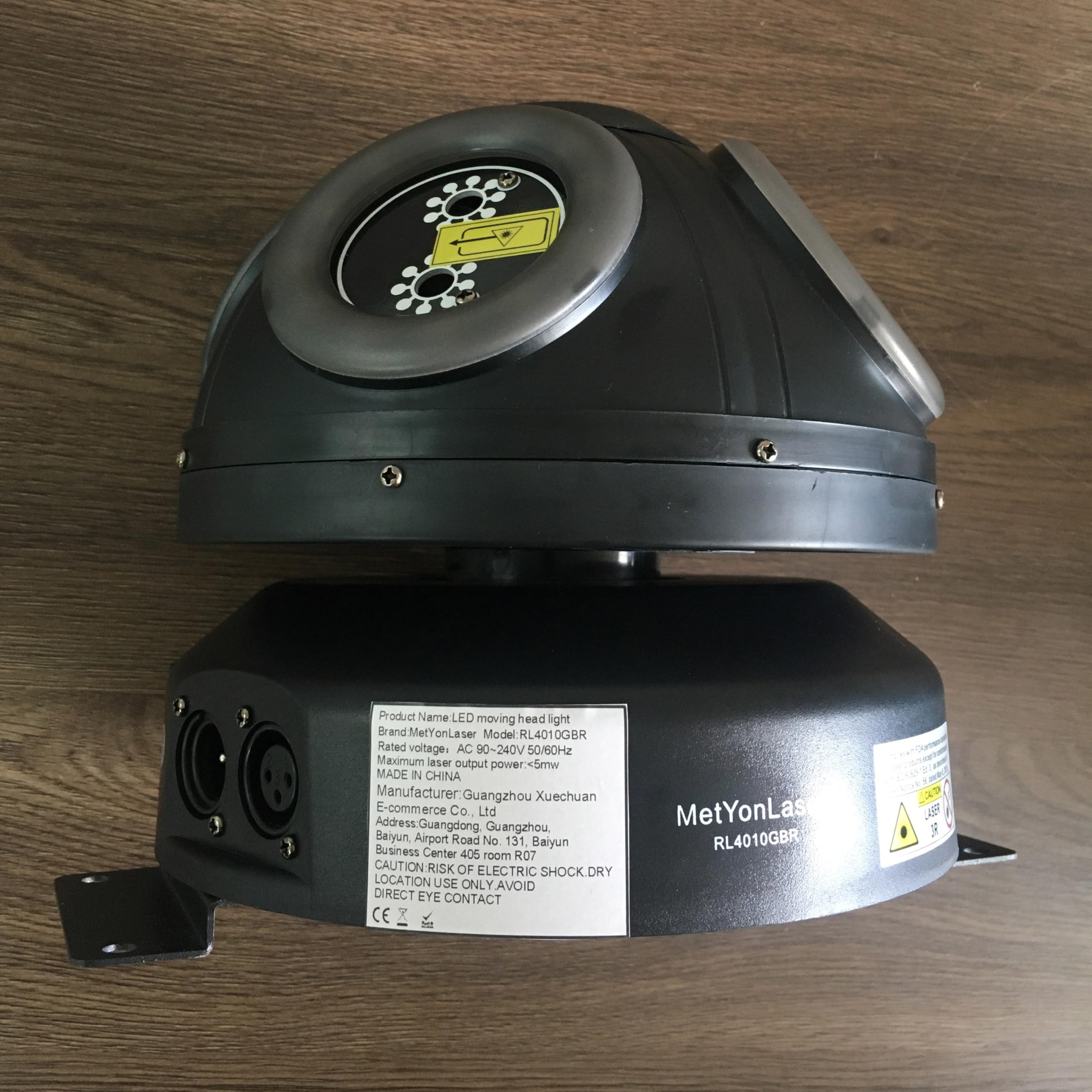 Professional RGB Beam Effect Moving Head Light with DMX Control & Sound Activation - 360° Infinite Rotation Magic Ball DJ Light for Nightclubs, Parties, and Stage Performances