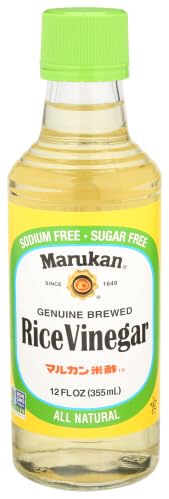 Marukan Genuine Brewed Rice Vinegar 12oz - Premium Japanese Sushi Vinegar for Cooking, Salad Dressing & Pickling | Authentic Asian Flavor for Sushi Rice, Marinades & Dipping Sauces