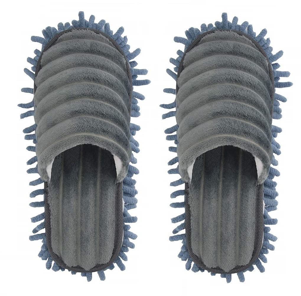 **Super Absorbent Microfiber Chenille Mop Slippers for Women & Men – Washable, Detachable & Dusting – Ideal for Hardwood Floors, Tile & Pet Hair Cleaning**