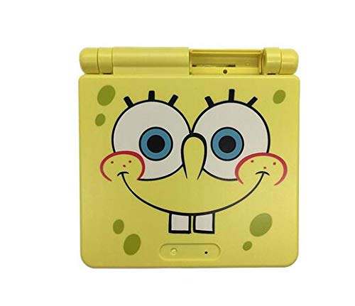 Spongebob Full Housing Case Cover Replacement for GBA SP Gameboy Advance SP - Durable Shell for Game Console Repair & Customization - Perfect for Gamers & Collectors