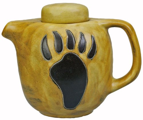 Mara Ceramic Stoneware 44 Oz Southwest Round Tea Pot - Handcrafted Rustic Teapot for Loose Leaf Tea, Perfect for Home, Office & Tea Ceremonies | Ideal Gift for Tea Lovers