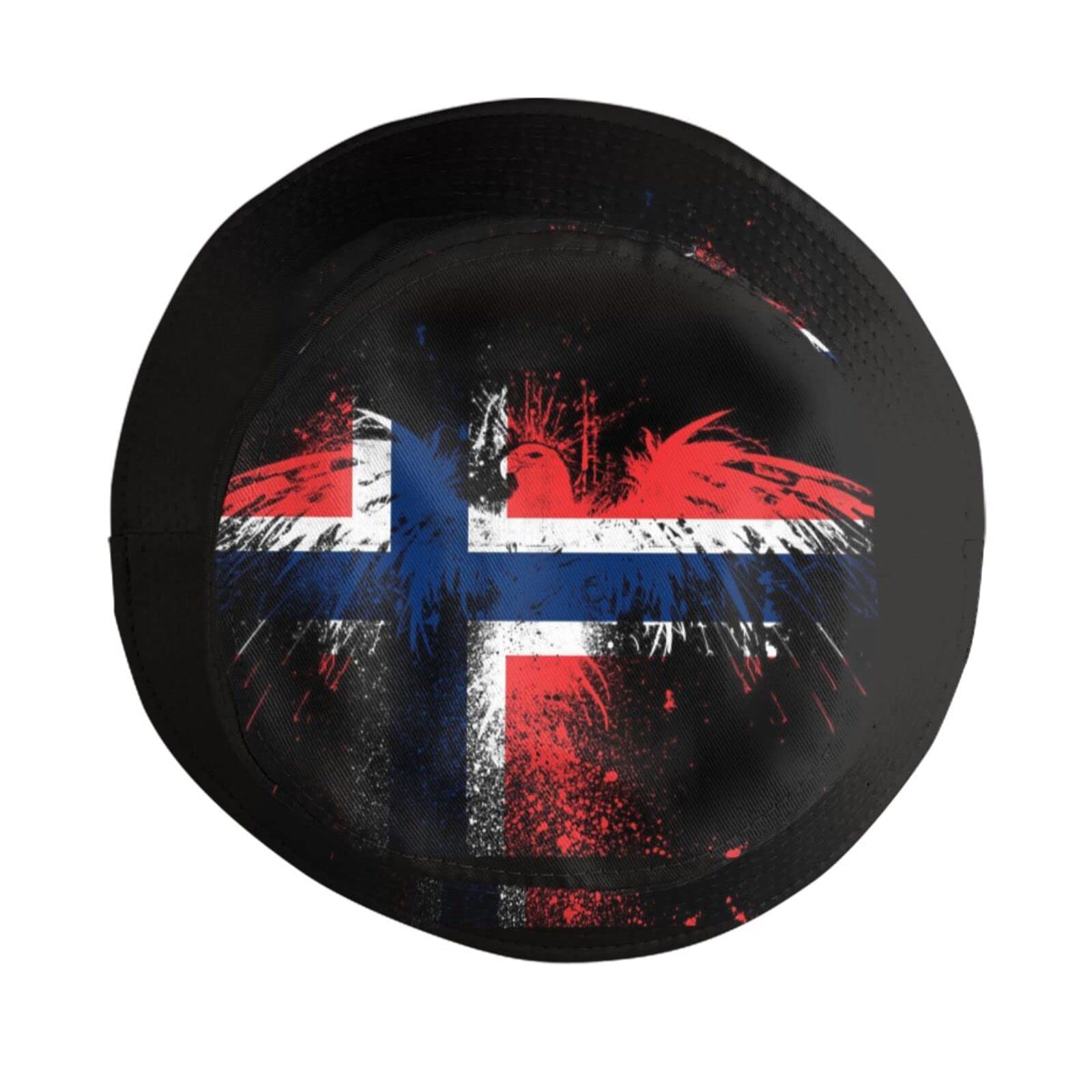 Norway Flag Bucket Hat - Adjustable Fisherman Sun Hat for Men, Women & Kids - UV Protection for Outdoor Activities, Beach, Hiking & Travel